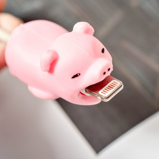 創意立體卡通充電線保護套 可愛動物造型充電線保護套