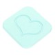 珪藻土愛心超吸水杯墊 辦公室必備防滑吸水杯墊 飲料杯墊