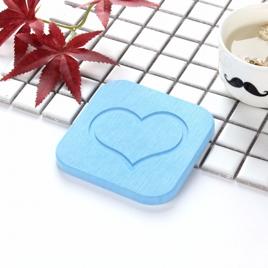 珪藻土愛心超吸水杯墊 辦公室必備防滑吸水杯墊 飲料杯墊
