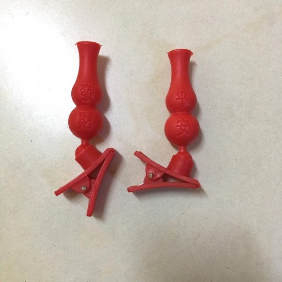 拜拜專用紅色葫蘆造型插香器 中元普渡必備夾式插香器(5入)