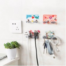 創意卡通電源線收納掛勾 插頭收納架 無痕掛勾
