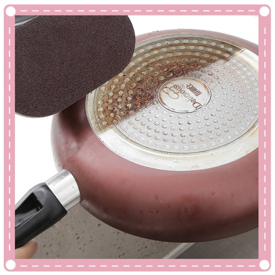 手柄金鋼砂海綿洗鍋刷 廚房去污清潔刷 魔力海綿刷