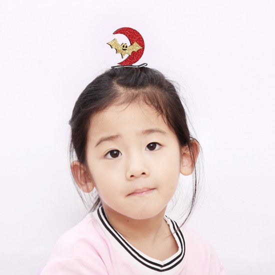 萬聖節必備 化裝舞會立體髮夾 派對蝙蝠骷髏南瓜造型髮夾 頭飾