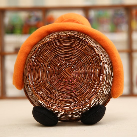 萬聖節必備 派對裝飾手工編織籃 立體娃娃糖果餅乾籃