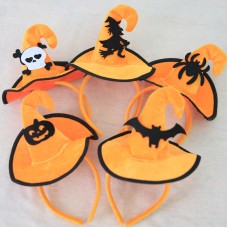 萬聖節必備 巫婆帽髮箍 表演派對道具 女巫帽裝扮頭箍