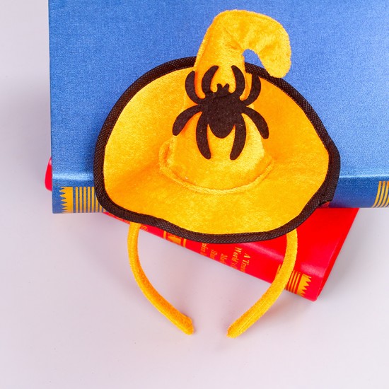 萬聖節必備 巫婆帽髮箍 表演派對道具 女巫帽裝扮頭箍