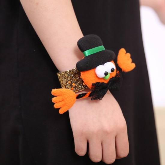 萬聖節必備 拍拍圈手環 南瓜蝙蝠造型手環 派對必備禮物