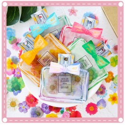 創意蝴蝶結花瓣貼紙 香水瓶造型雛菊花瓣裝飾貼紙 手賬貼紙
