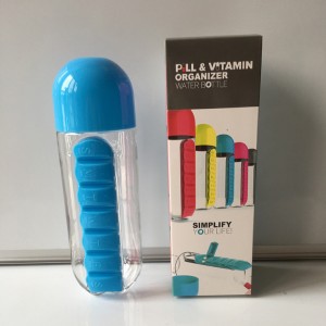 創意7天藥盒水壺 膠囊藥丸水瓶 藥盒水杯