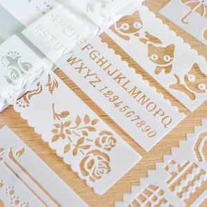 創意鏤空繪畫圖案模板 DIY手帳配件 創意花邊圖案