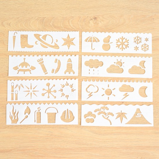 創意鏤空繪畫圖案模板 DIY手帳配件 創意花邊圖案