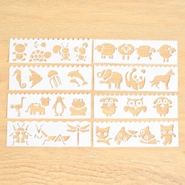 創意鏤空繪畫圖案模板 DIY手帳配件 創意花邊圖案 創意鏤空繪畫圖案模板 DIY手帳配件 創意花邊圖案