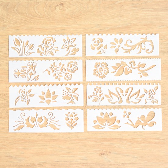 創意鏤空繪畫圖案模板 DIY手帳配件 創意花邊圖案