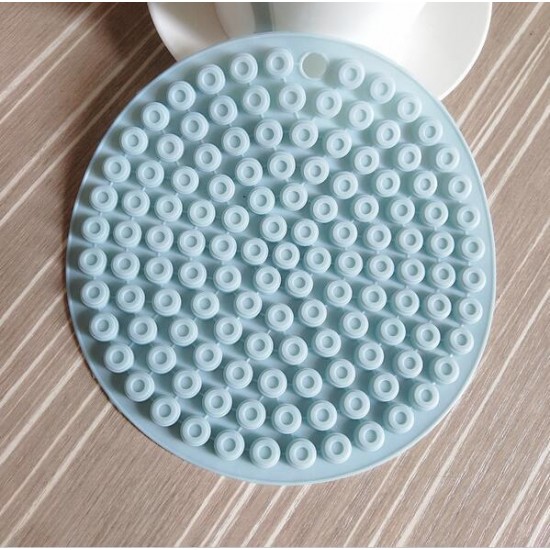 創意矽膠圓型隔熱墊 廚房必備防燙鍋墊 矽膠杯墊