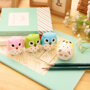 創意可愛貓頭鷹造型削筆器 萌萌削鉛筆器 捲筆刀