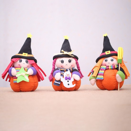 萬聖節必備 小女巫造型娃娃 派對裝飾用品