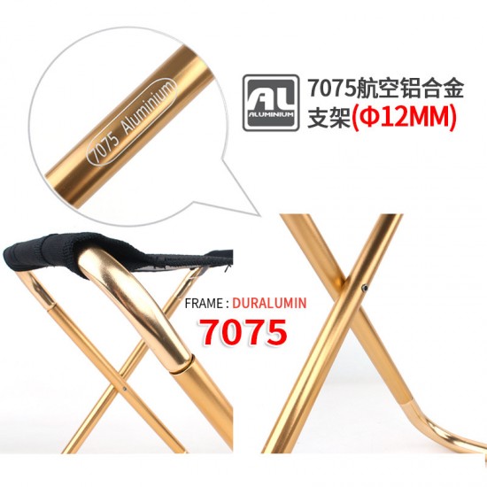 民族風鋁合金折疊椅 戶外必備摺疊小椅子 童軍椅 方便攜帶不占空間 椅子