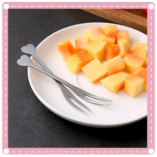 創意愛心造型水果叉 廚房必備餐具 小叉子