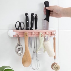 廚房必備無痕廚具掛架 多功能刀架置物架