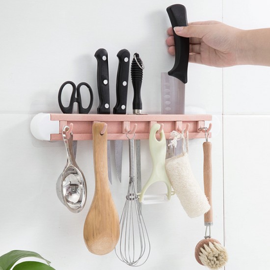 廚房必備無痕廚具掛架 多功能刀架置物架