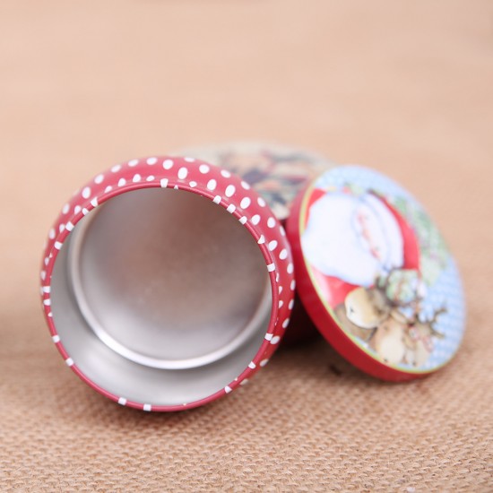 聖誕節必備 聖誕馬口鐵盒 球狀糖果盒 聖誕裝飾用品