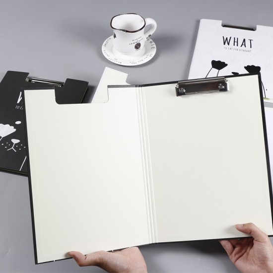 可愛動物矇眼A4板夾 小清新雙面板夾 學生資料夾