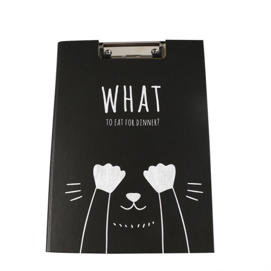 可愛動物矇眼A4板夾 小清新雙面板夾 學生資料夾