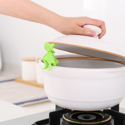 創意小人造型鍋蓋防溢器 鍋蓋加高器 鍋鏟湯勺支架