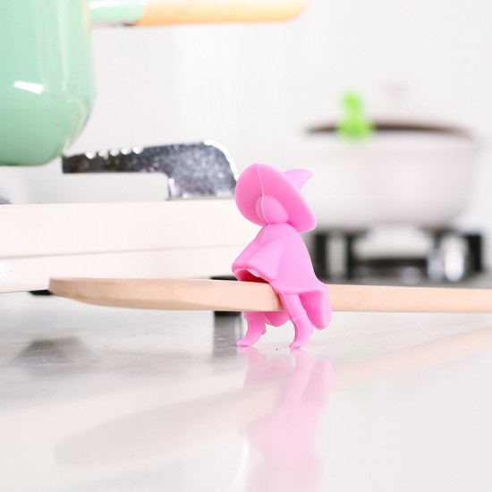 創意小人造型鍋蓋防溢器 鍋蓋加高器 鍋鏟湯勺支架