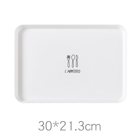 簡約北歐風長方形托盤 創意居家早餐盤 端盤 茶盤 點心托盤