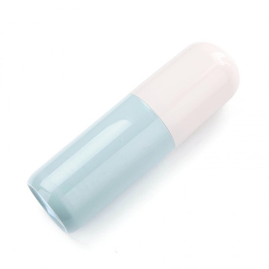 創意藥丸造型牙刷牙膏收納盒 旅行必備牙刷盒 漱口杯