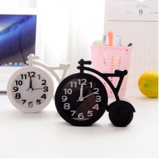 簡約創意自行車造型小鬧鐘 超可愛桌面時鐘 臥室床頭鬧鐘