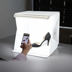 方便攜帶簡易式40cm攝影棚 LED燈條迷你攝影棚 創意小型攝影棚