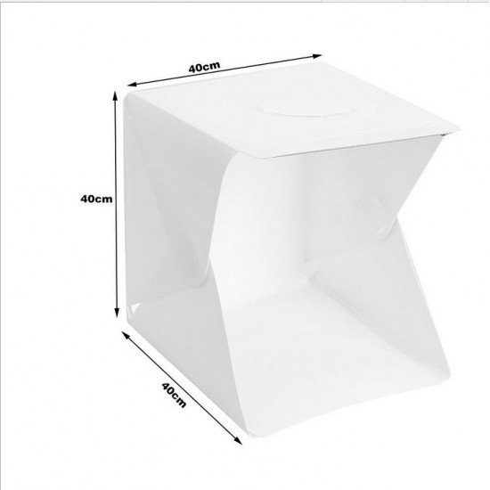 方便攜帶簡易式40cm攝影棚 LED燈條迷你攝影棚 創意小型攝影棚