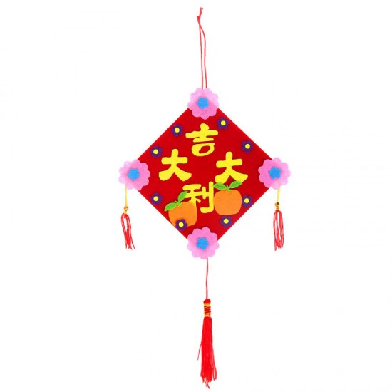 DIY中國風過年春節布置吊飾 創意手工布藝新年吊飾