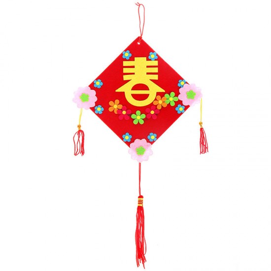 DIY中國風過年春節布置吊飾 創意手工布藝新年吊飾