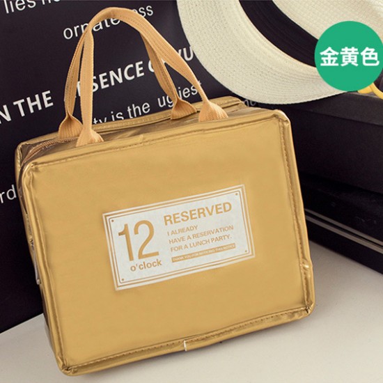 戶外防水保溫野餐包 亮面便當袋 外出旅行必備保溫保冷袋