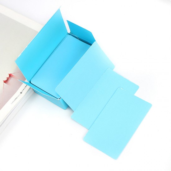 DIY彩色空白小卡片 創意加厚圓角單字卡 留言卡