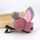可愛毛絨立體小兔子髮夾髮圈 創意立體髮飾