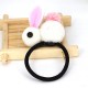 可愛毛絨立體小兔子髮夾髮圈 創意立體髮飾