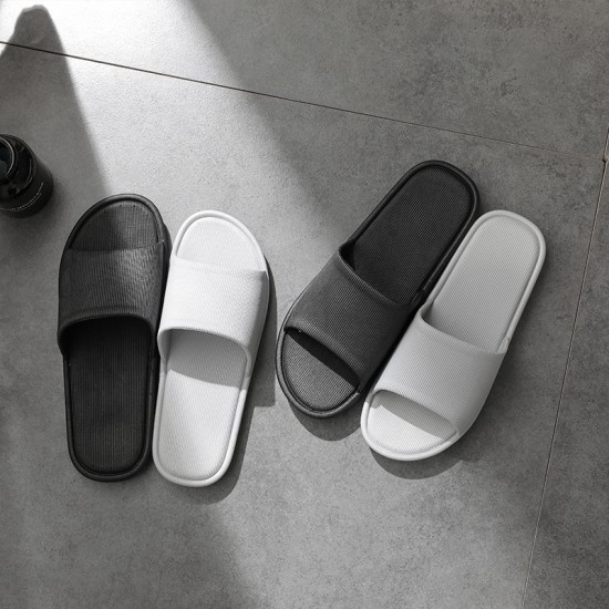 簡約居家防滑軟底室內拖鞋 素色浴室拖鞋 PVC室內拖鞋