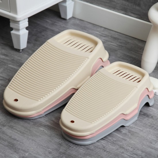 塑膠可掛式洗衣板 固定防滑搓衣板 簡約素色洗衣板