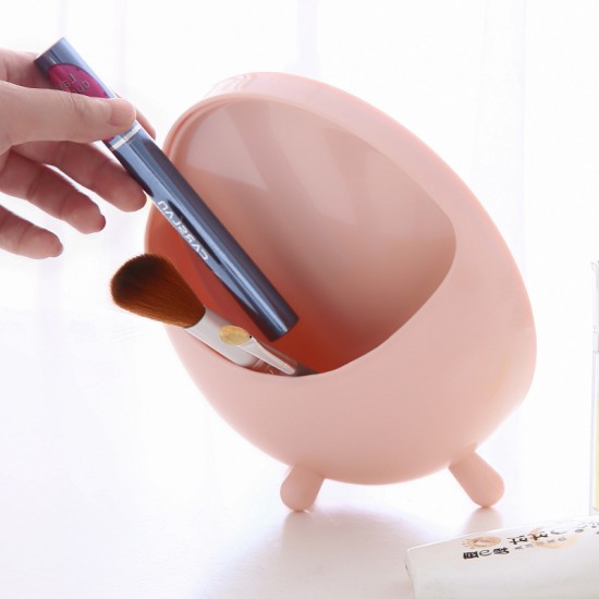 圓形桌面收納化妝鏡 簡約梳妝台化妝鏡 收納鏡子