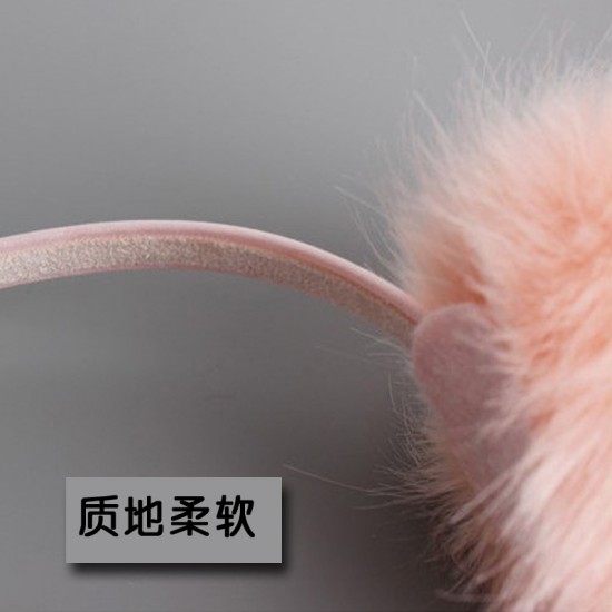 創意大毛球髮箍 少女可愛毛球髮箍 頭飾