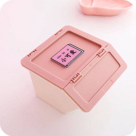 創意桌面化妝品收納盒 口紅首飾文具塑膠置物盒