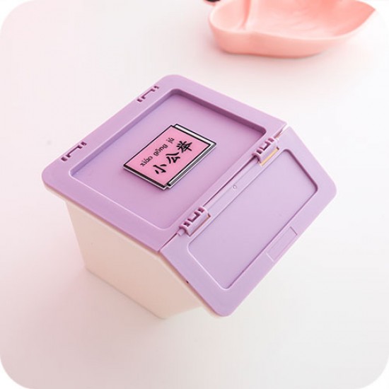 創意桌面化妝品收納盒 口紅首飾文具塑膠置物盒
