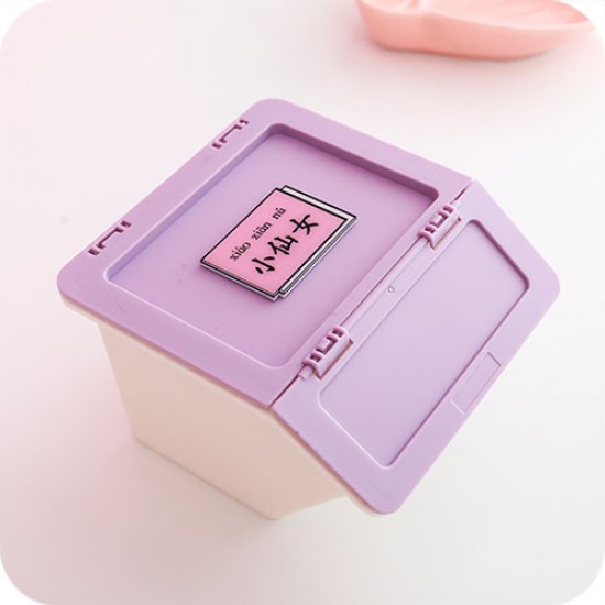 創意桌面化妝品收納盒 口紅首飾文具塑膠置物盒