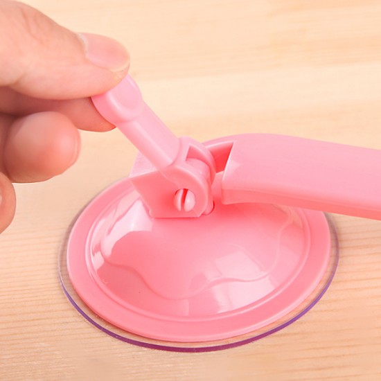 強力吸盤鎖扣式6連掛勾 廚房浴室必備多功能無痕掛勾 免鑽孔