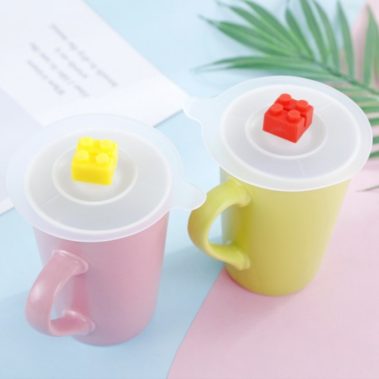 創意積木造型矽膠杯蓋 水杯蓋 多用途杯蓋 防塵蓋