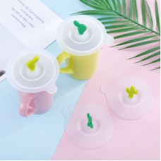 創意仙人掌造型矽膠杯蓋 密封水杯蓋 多用途杯蓋 防塵蓋